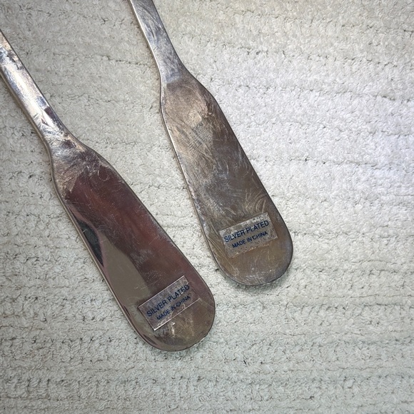 Wallace Silversmiths Elegant Silver Salad Servers - Picture 4 of 6